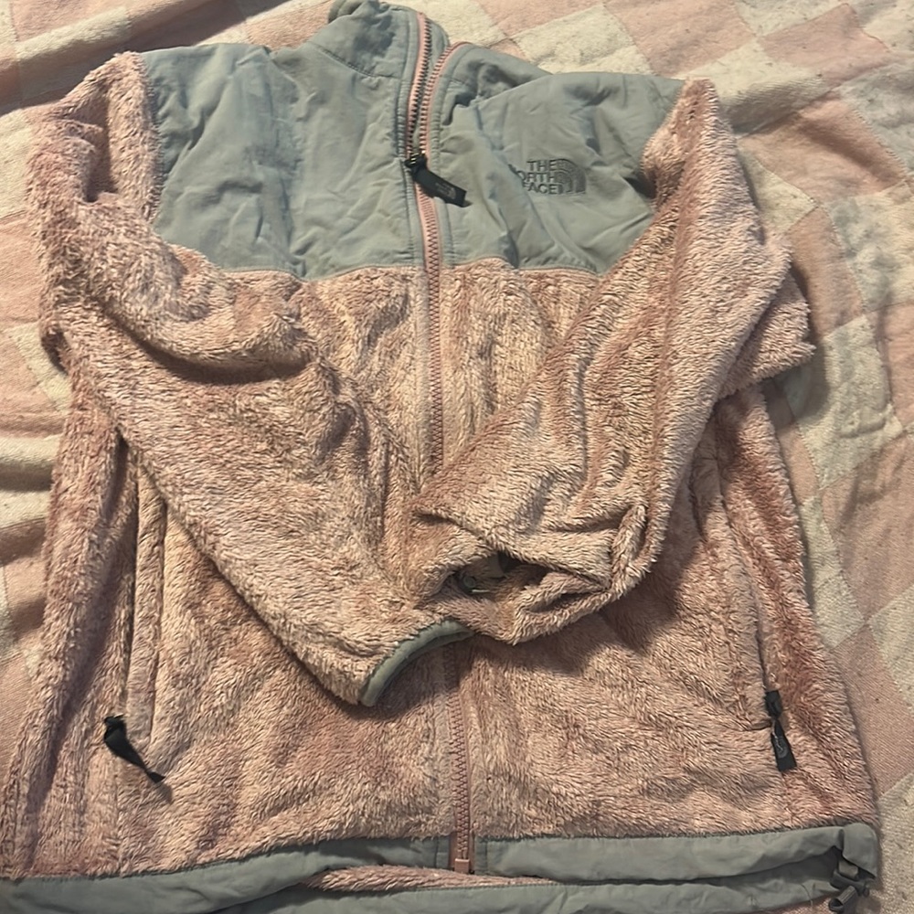 Pink north face jacket